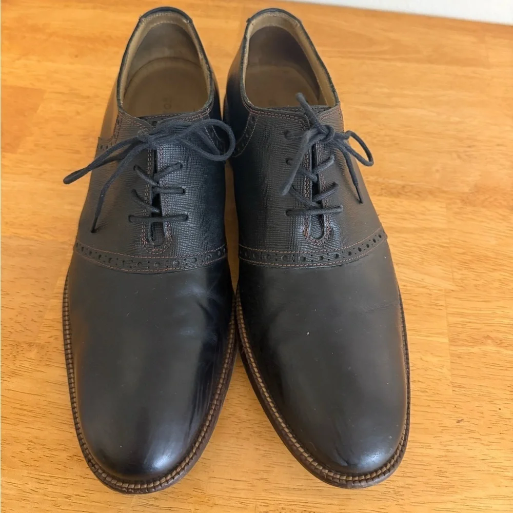 Cole Haan Williams Casual Saddle Men's Size 8.5 Black Lace up Oxfords C14389